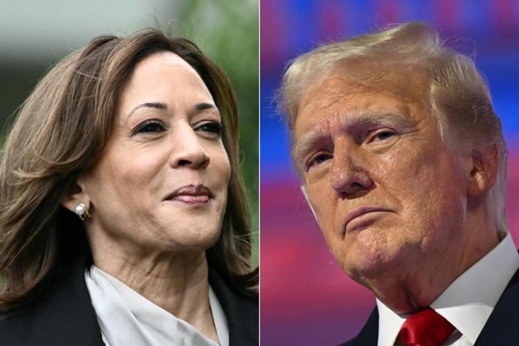  Kamala Harris e Donald Trump - (Afp)