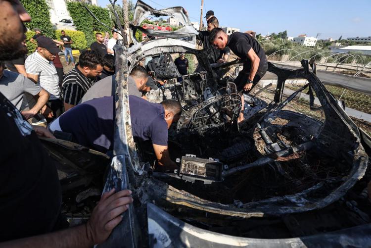 Attacco aereo a Tulkarem, in Cisgiordania - (Afp)