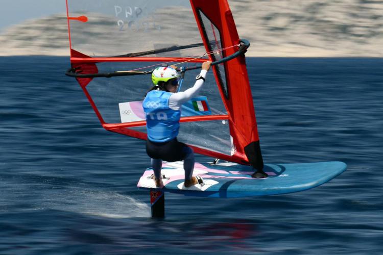 Marta Maggetti oro nel windsurf donne - (Afp)
