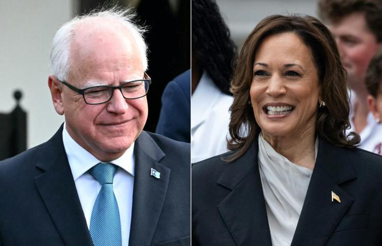 Tim Walz e Kamala Harris