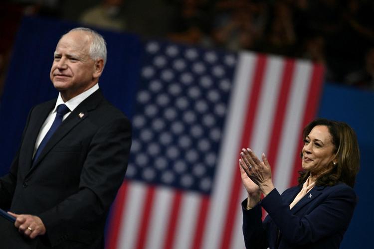 Tim Walz e Kamala Harris - Afp