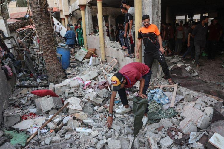 Macerie a Gaza dopo raid - (Afp)