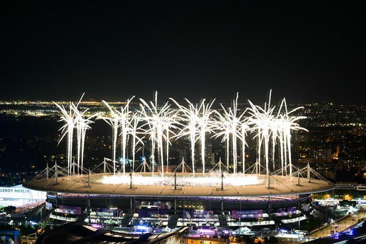 La cerimonia di chiusura di Parigi  2024 (Afp)