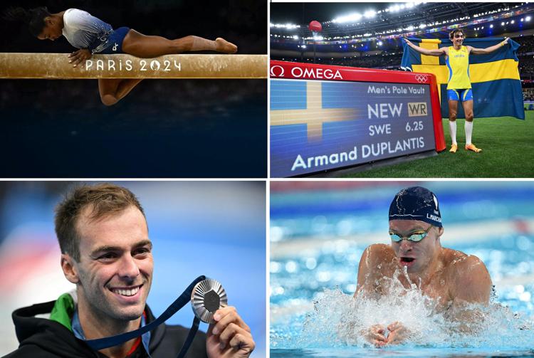 Simone Biles, Duplantis, Leon Marchand, Gregorio Paltrinieri  - (Afp)