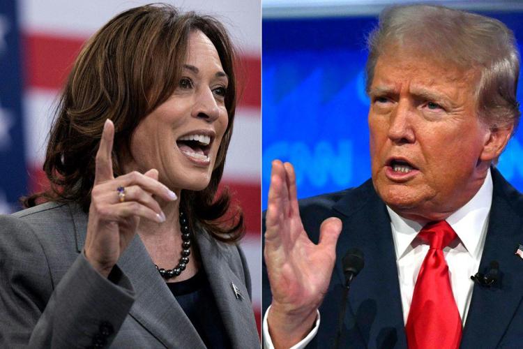 Kamala Harris e Donald Trump (Afp)