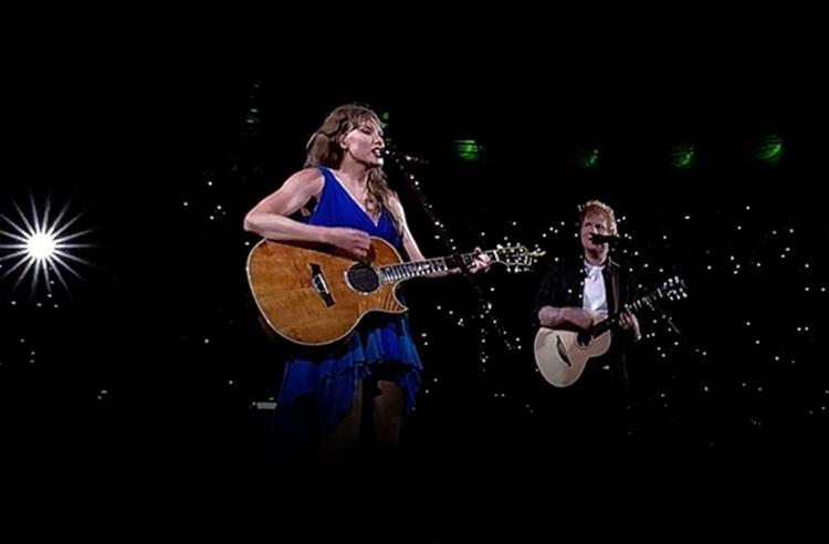 Taylor Swift ed Ed Sheeran (Fotogramma/Ipa)