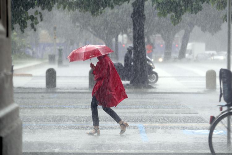 Maltempo e grandine sull'Italia - (Fotogramma)