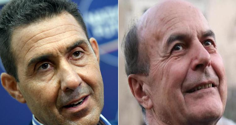 Roberto Vannacci e Pierluigi Bersani (Fotogramma)