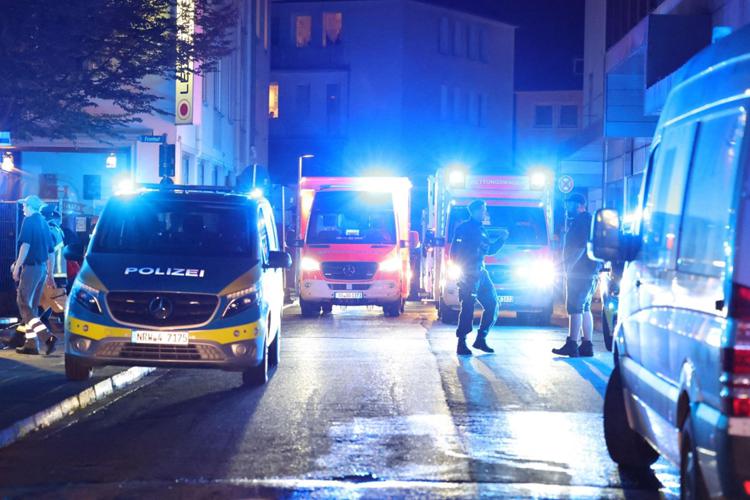 Il luogo dell'attacco con coltello a Solingen, in Germania - Afp