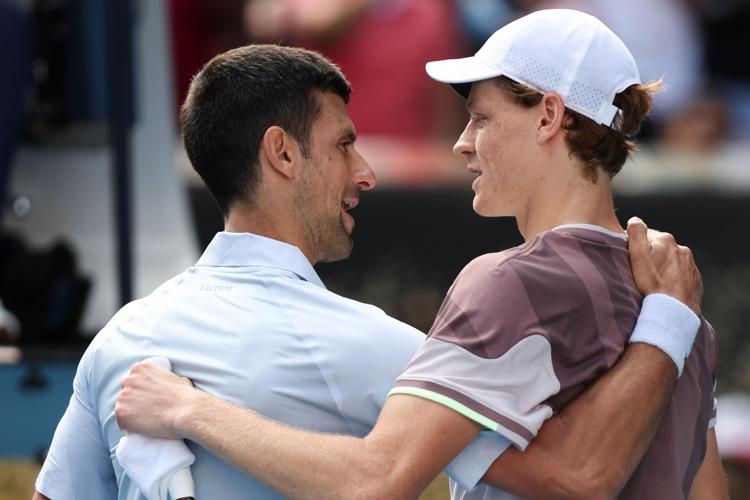 Novak Djokovic e Jannik Sinner - (Fotogramma)