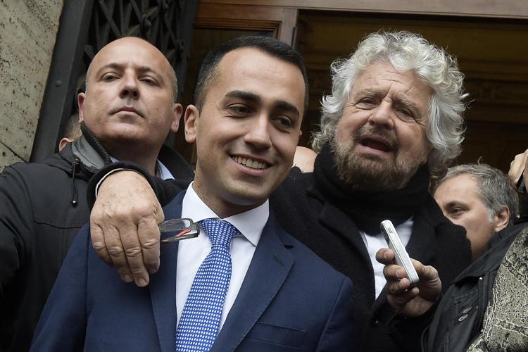 Luigi Di Maio e Beppe Grillo - (Fotogramma)