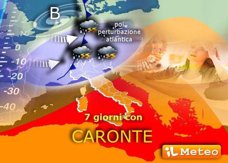 Caldo, altri 7 giorni con Caronte e poi un brusco calo delle temperature