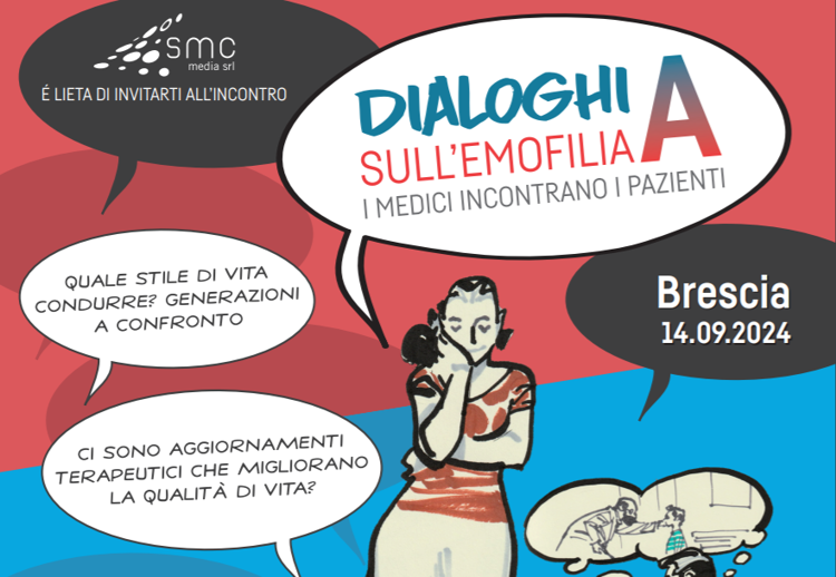 'Dialoghi sull'emofilia A' a Brescia il 14 settembre