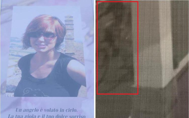 La vittima Sharon Verzeni e l'uomo in bici ripreso dalle telecamere (Fotogramma)