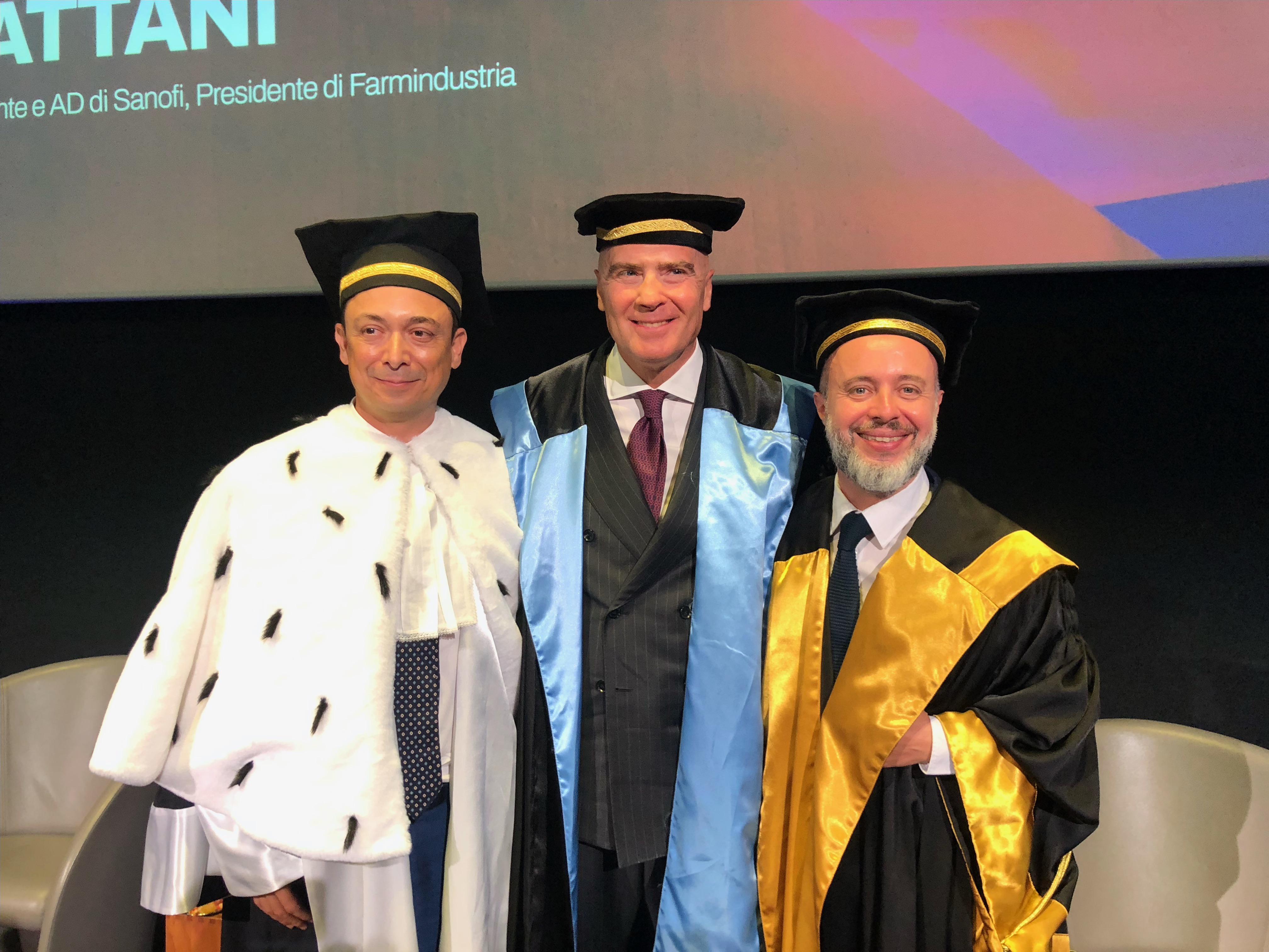 Università Pegaso - laurea honoris causa a Marcello Cattani in Scienze economiche