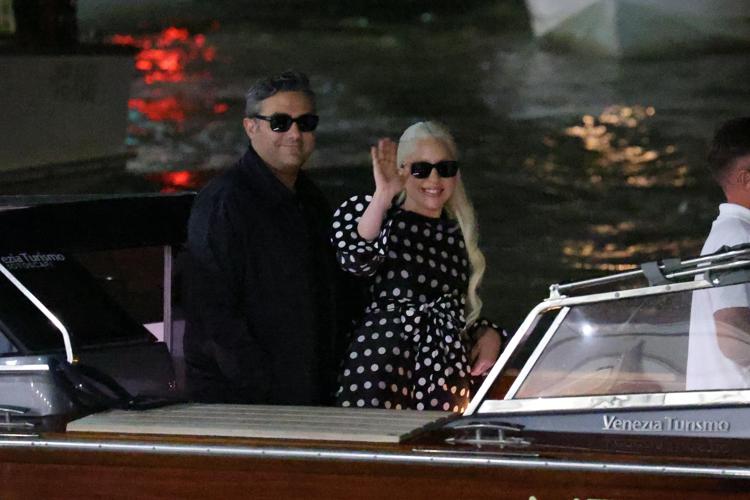 Michael Polansky e Lady Gaga arrivano a Venezia - Agenzia Fotogramma