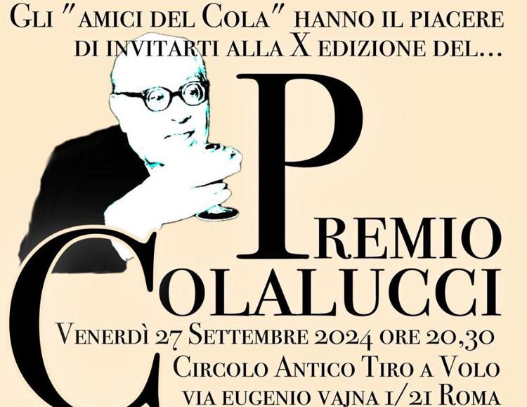 Premio 'Giuseppe Colalucci', la cerimonia il 27 settembre a Roma