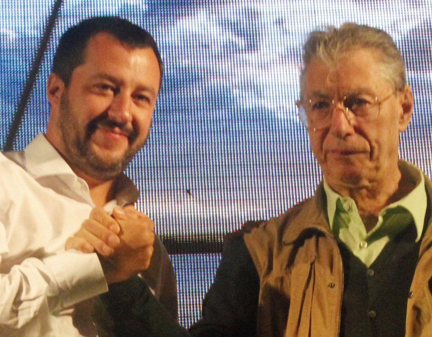 Lega - Salvini a casa di Bossi a Gemonio: Una bella chiacchierata