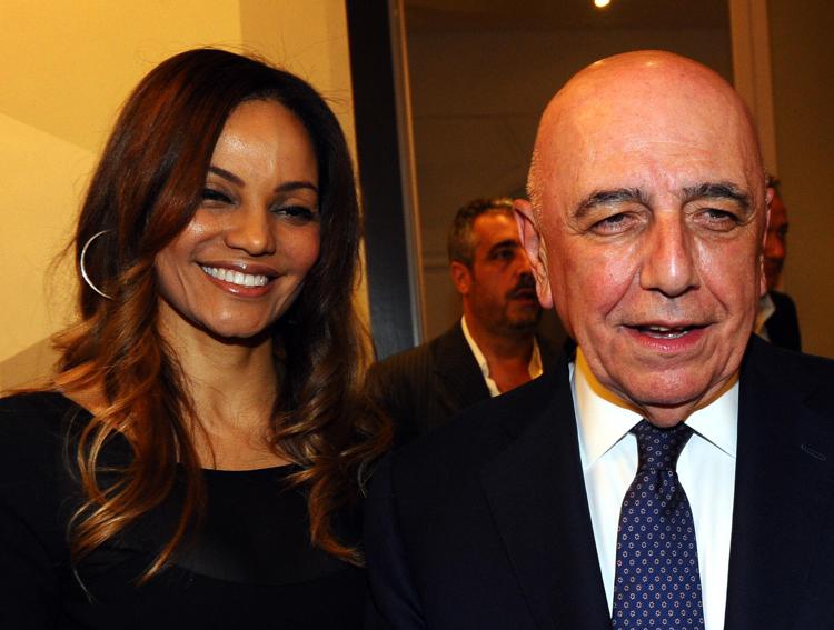 Helga Costa e Adriano Galliani (Fotogramma)