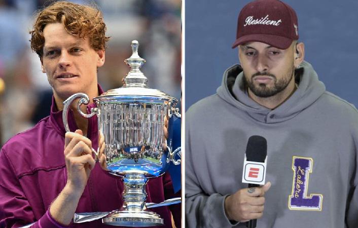 Sinner wins US Open and Kyrgios is not having it: the tweet for Jannik