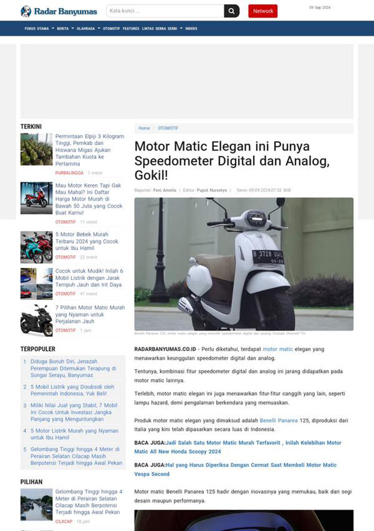 Indonesia: Benelli Panarea 125, the Italian scooter conquers the Indonesian market