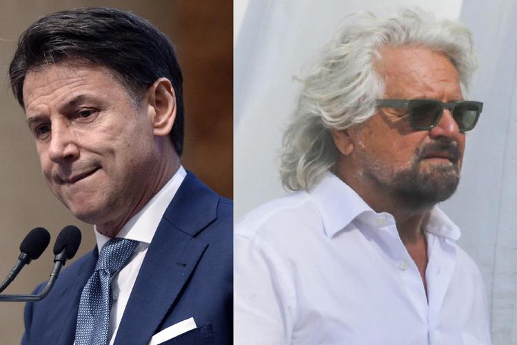 Giuseppe Conte e Beppe Grillo - Fotogramma /Ipa