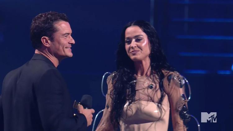 Orlando Bloom consegna il Video Vanguard Award a Katy Perry - Totogramma/Ipa/Mtv