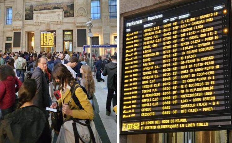 Caos alla stazione di Milano