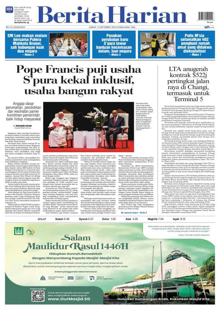 Singapore: Papa Francesco elogia il progresso sociale e le politiche governative