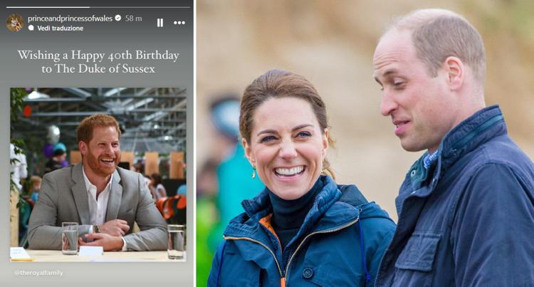 Gli auguri a Harry di William e Kate - Instagram /Fotogramma /Ipa