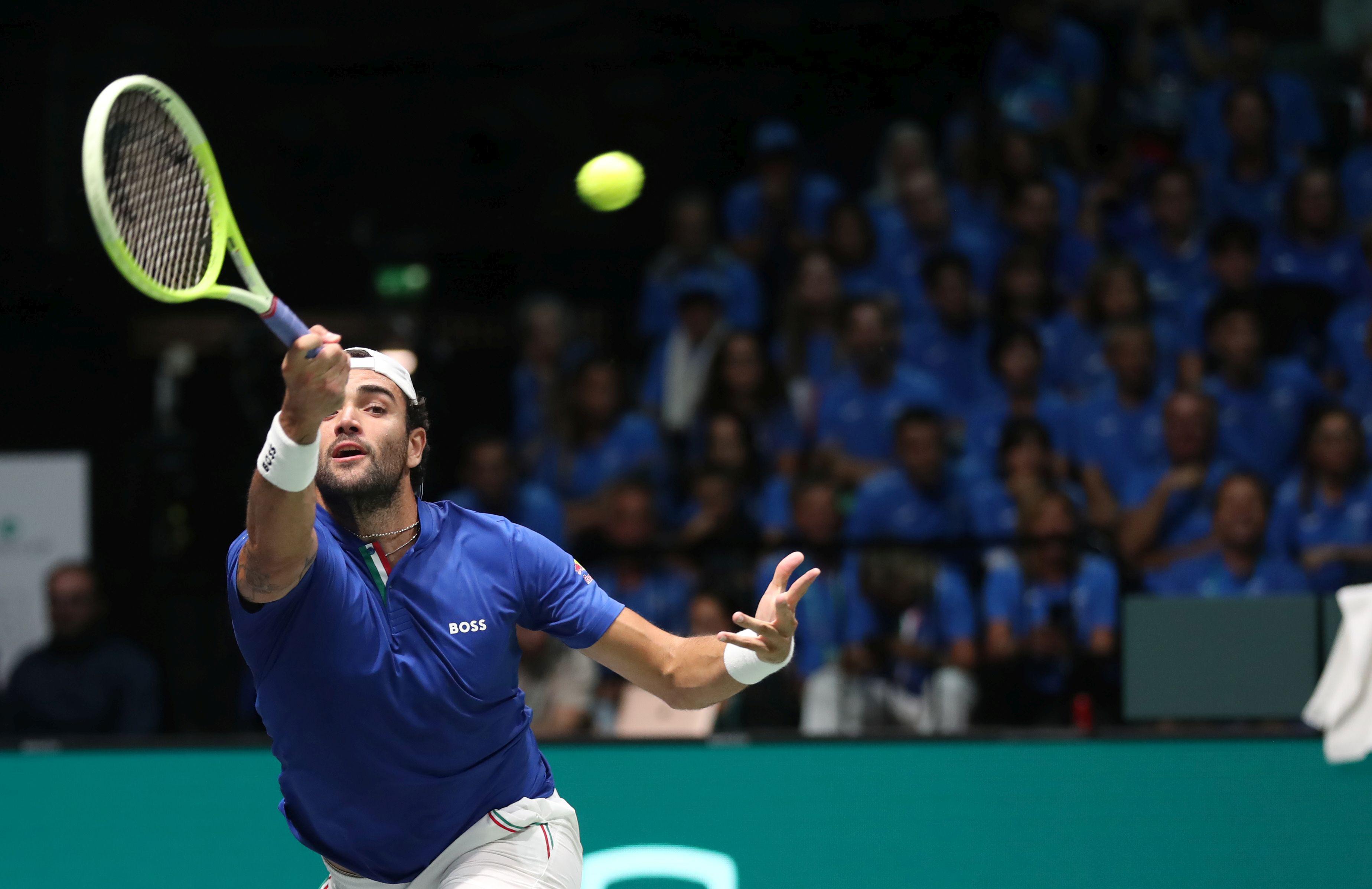 Coppa Davis - Berrettini batte Van de Zanschulp e Italia-Olanda 1-0