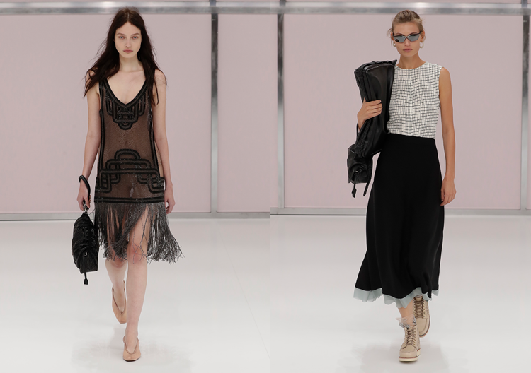 Due look della spring-summer 2025 di Fendi