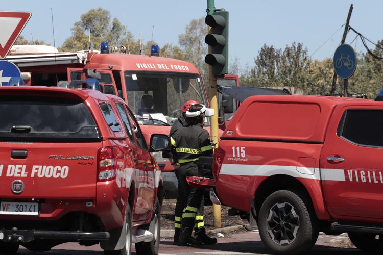 Mezzi di soccorso dei vigli del fuoco