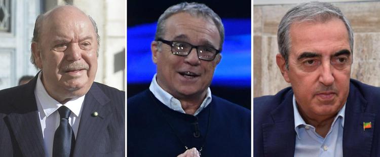 Lino Banfi, Claudio Amendola, Maurizio Gasparri