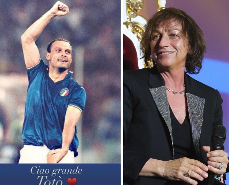 Totò Schillaci nella Storia sul profilo Instagram di Gianna Nannini 