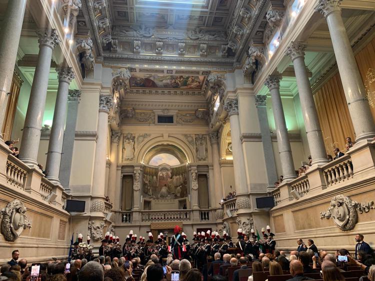 Cassazione, concerto Banda Carabinieri per oltre un secolo di servizio dell'Arma nella Corte