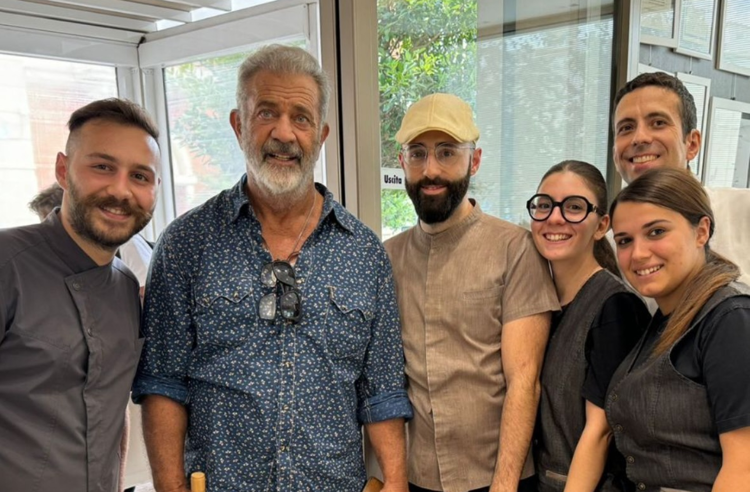 Mel Gibson al 'Toscaffè' di Gravina - Ig / Giuseppe Toscano