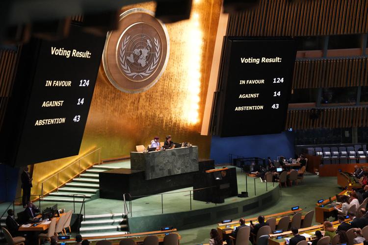 La votazione all'Onu