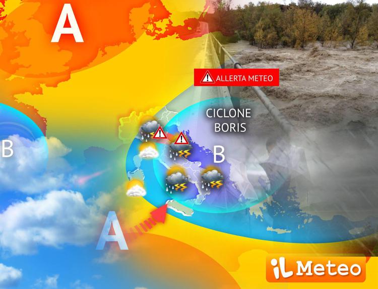 La mappa del meteo