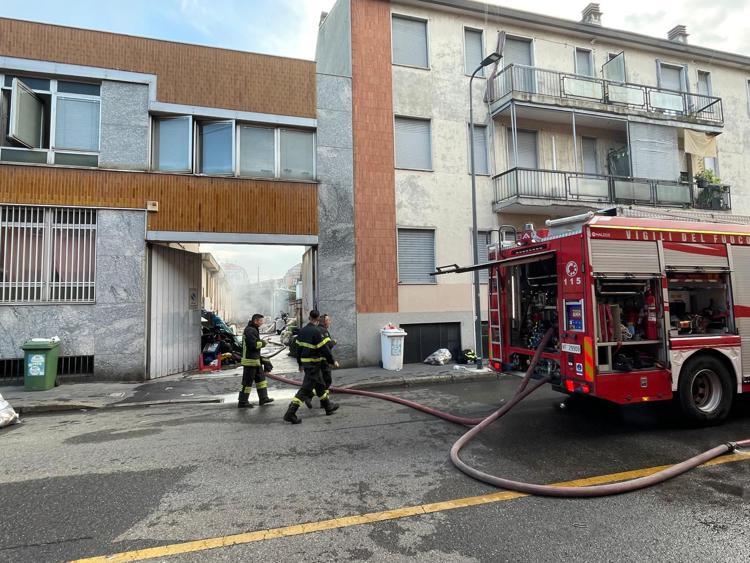 Il luogo dell'incendio