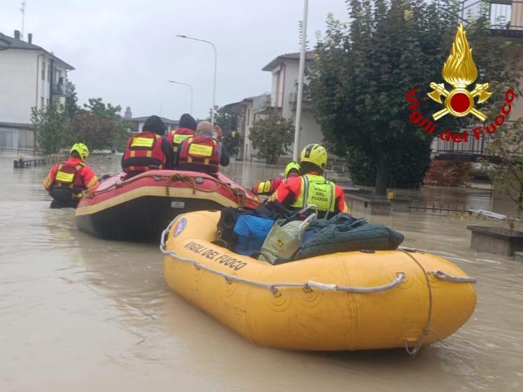 Maltempo in Emilia-Romagna (Foto dei Vigili del Fuoco)