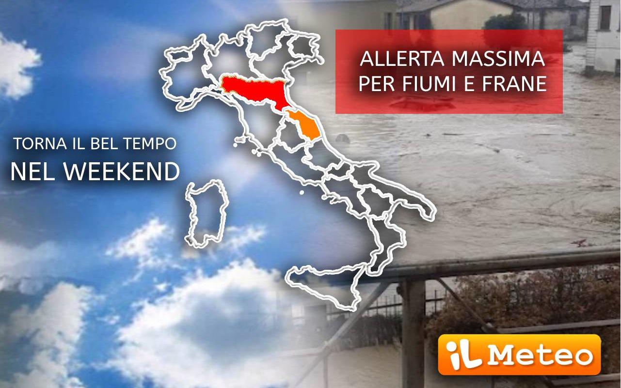 Meteo - torna il sole nel weekend: ma ancora massima allerta per fiumi e frane