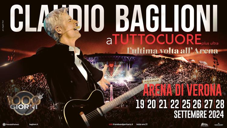 'Claudio è per sempre', Baglioni commuove i fan all'Arena di Verona