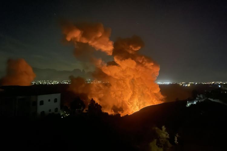 Bombardamenti nel sud del Libano