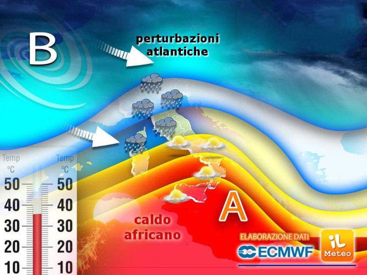 La mappa del meteo