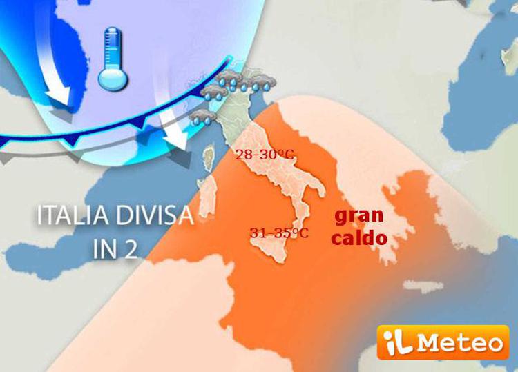 La mappa del meteo