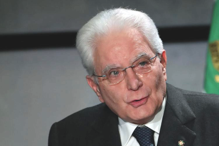 Italy's president Sergio Mattarella