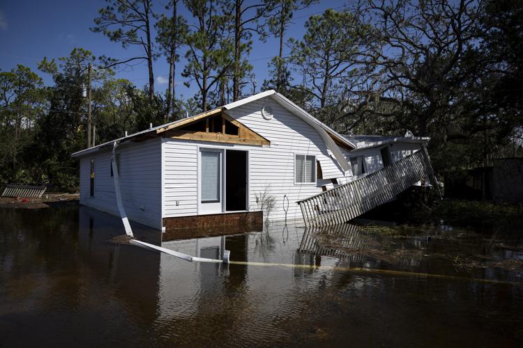 Una casa distrutta in Florida