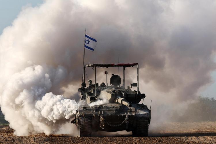 Carro armato israeliano - Afp