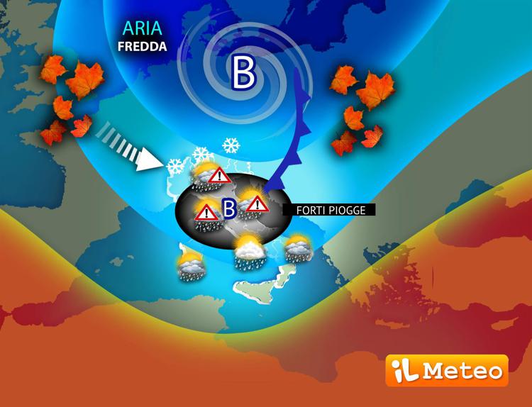 La mappa del meteo